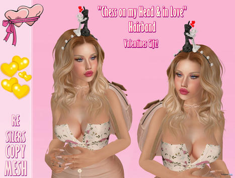 Chess On My Head & In Love Hairband Valentine 2022 Gift by Princess Stuff | Teleport Hub - Second Life Freebies | Second Life Freebies | Scoop.it