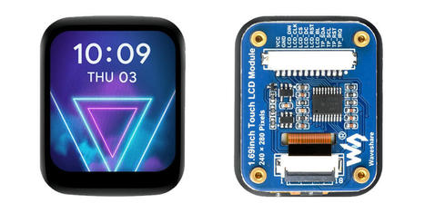 $15 Waveshare 1.69-inch IPS touch LCD module works with Raspberry Pi, Arduino, ESP32, STM32, and other platforms - CNX Software | Embedded Systems News | Scoop.it
