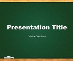 Free Green Chalkboard PowerPoint Template | Free Business PowerPoint Templates | Scoop.it