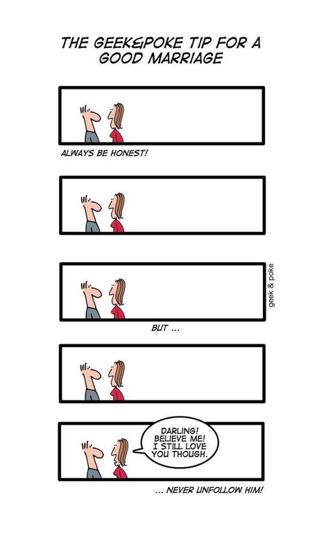 Geek And Poke: The Geek&Poke Tip For A Good Marriage | fun for geeks | Scoop.it
