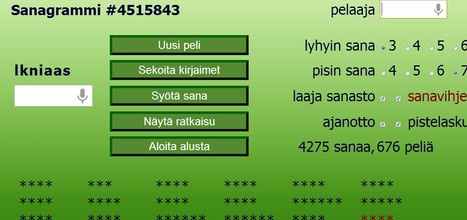 Sanagrammi - © Panu Luukkonen ja Martti Ikonen, 2005-2009 | 1Uutiset - Lukemisen tähden | Scoop.it