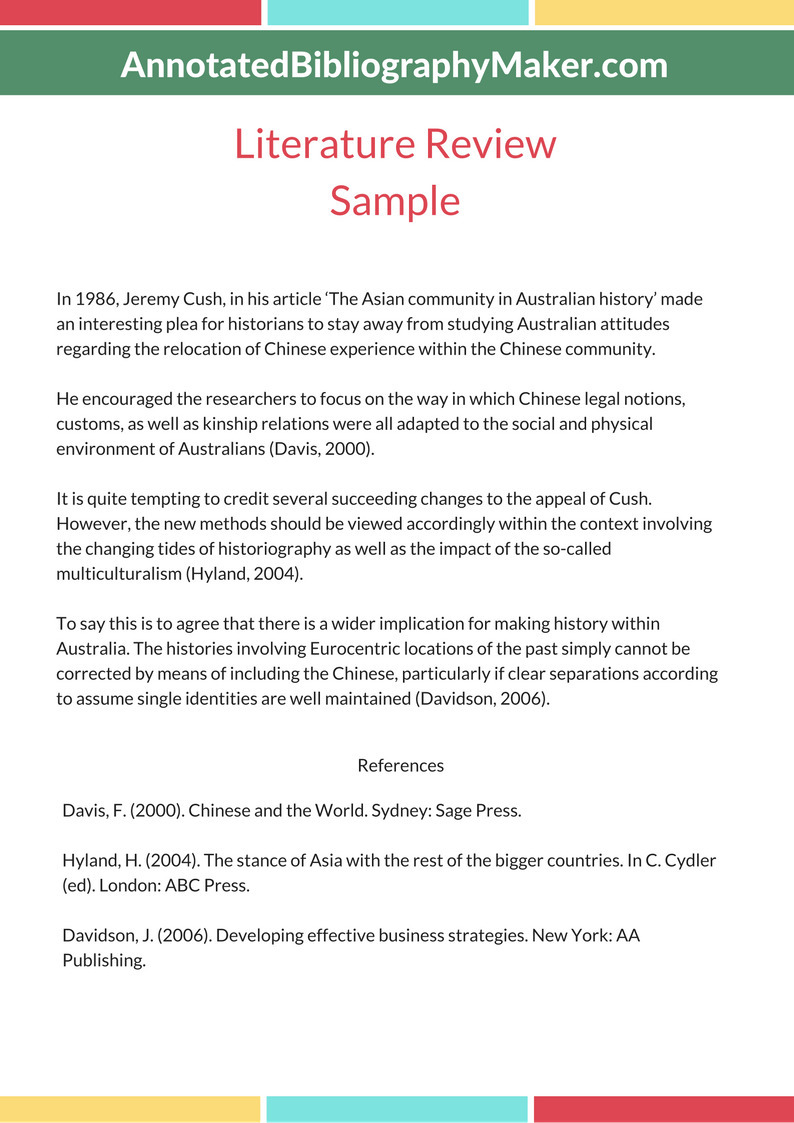 Literature review annotation picture