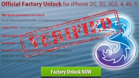 Unlock Three UK iPhone 5 4S 5c 5s 4 | Unlock iPhone 4 via Factory Unlock - Official iPhone 4 Unlocking via IMEI code | Scoop.it
