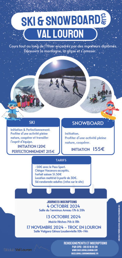 Inscriptions au ski-club de Val Louron le 17 novembre | Vallées d'Aure & Louron - Pyrénées | Scoop.it