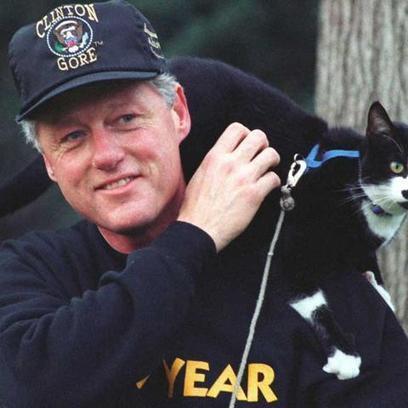 PHOTOS: To Celebrate Presidents' Day, Here's Bill Clinton With a Cat | Communications Major | Scoop.it