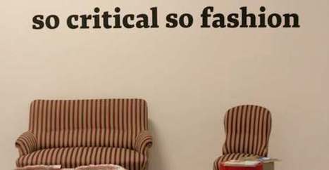 So Critical So Fashion 2012: 5 idee dal mondo della moda sostenibile | Consumo Critico, Decrescita, Riuso e Riciclo Creativo | Scoop.it