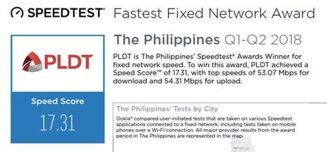 PLDT, Smart hailed as PH’s fastest internet in Ookla Speedtest Awards | Gadget Reviews | Scoop.it