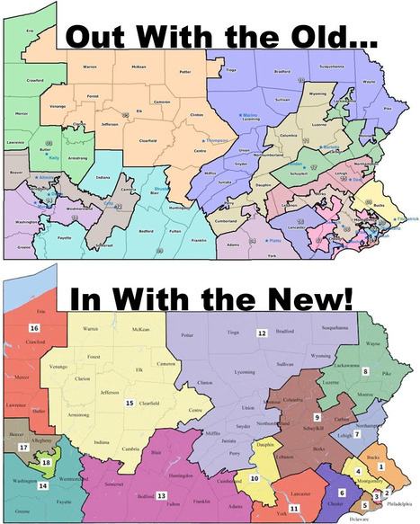 Out with the Old NewPA Congressional Map, In with the New PA Congressional Map! | Newtown News of Interest | Scoop.it