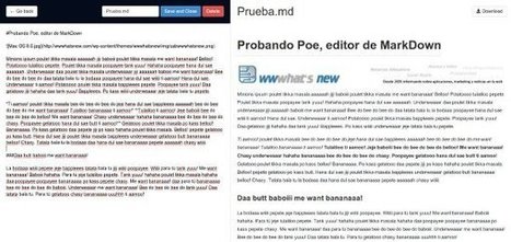 Poe, un editor de texto Markdown para Google Chrome | TIC & Educación | Scoop.it