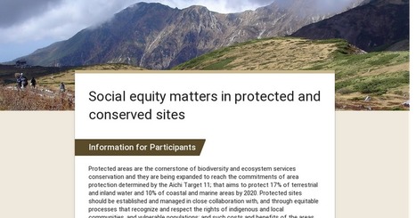 Social equity matters in protected and conserved sites | Biodiversité | Scoop.it