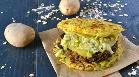 Potato burger et son steak végétal - Recette par Tomate sans graines | Huiles végétales | Scoop.it