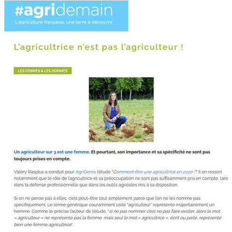 GENRE: Comment être une agricultrice en 2020 ? | CIHEAM Press Review | Scoop.it