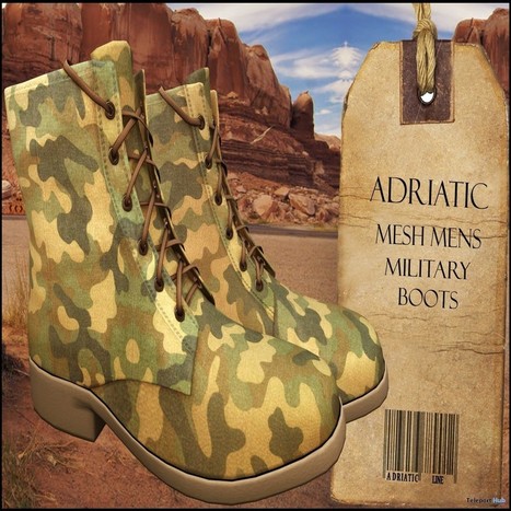 Military Boots Camouflage Group Gift by ADRIATIC line | Teleport Hub - Second Life Freebies | Teleport Hub | Scoop.it
