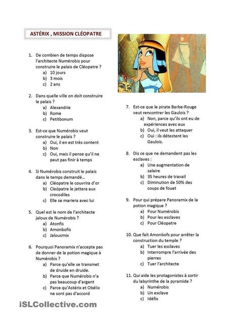 Film: Ast&eacute;rix, mission Cl&eacute;opatre | La bande dessin&eacute;e FLE | Scoop.it