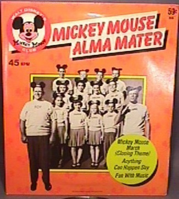 vintage rare collectible Mickey Mouse Alma Mater 7" 45 RPM Record #656 in dust cover great condition | Antiques & Vintage Collectibles | Scoop.it
