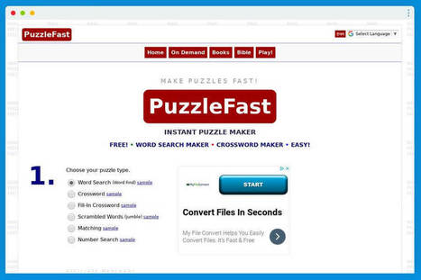 PuzzleFast: sitio para crear pasatiempos imprimibles en un instante | TIC & Educación | Scoop.it