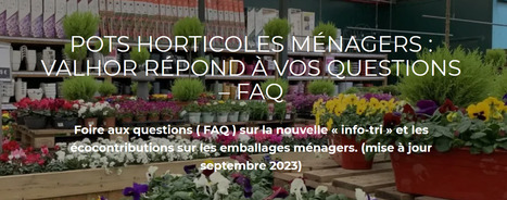 Pots horticoles ménagers : Valhor répond à vos questions – FAQ | HORTICULTURE | Scoop.it