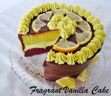 Fragrant Vanilla Cake: Raw Meyer Lemon and Dark Chocolate Cake | The Chic Chocolate Curator | Scoop.it