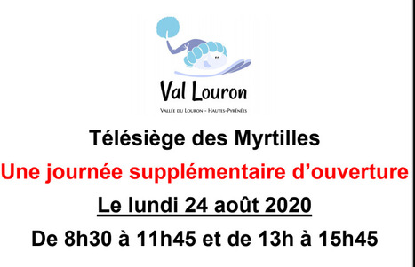 Prolongation d'activité pour le télésiège des Myrtilles à Val Louron | Vallées d'Aure & Louron - Pyrénées | Scoop.it