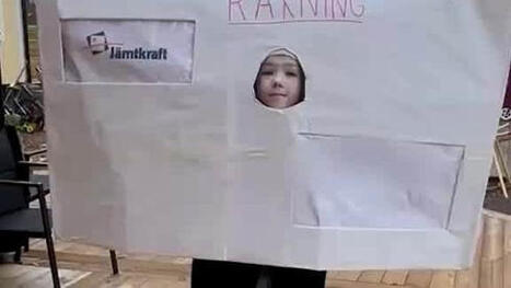 8-åriga Edda klädde ut sig till elräkning på halloween | 1Uutiset - Lukemisen tähden | Scoop.it