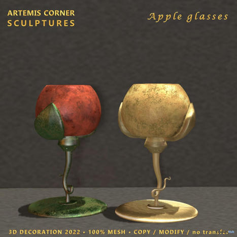 Apple Glasses September 2022 Group Gift by Artemis Corner Sculptures | Teleport Hub - Second Life Freebies | Second Life Freebies | Scoop.it
