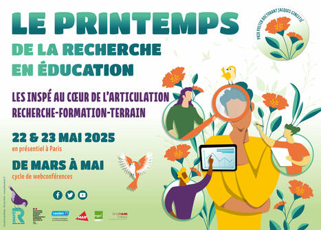 Printemps de la recherche en éducation 2025 : 10 webinaires disponibles en ligne | Veille Éducative - L'actualité de l'éducation en continu | Scoop.it