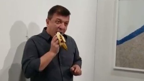 L'artiste qui a mangé la banane scotchée, œuvre d'art de 120 000 dollars, explique son geste | Créativité et territoires | Scoop.it