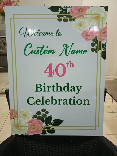 Personalised Birthday Party Welcome Sign! | Creative Signage & Innovative Printing Trends | Scoop.it