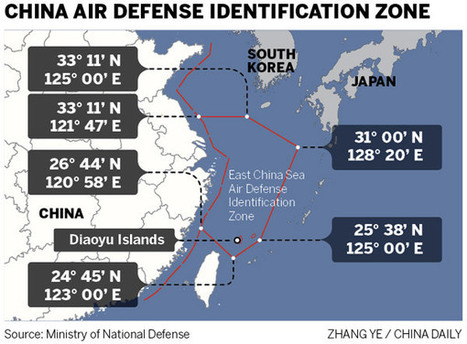 La Chine établit sa 1ère cartographie de zone de défense aérienne en mer de Chine orientale | DEFENSE NEWS | Scoop.it