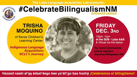 Native American educator will discuss Keres learning center | Benefits of Bilingualism | Scoop.it