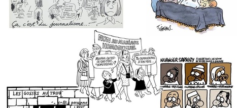 Cabu, Charb, Honoré, Tignous, Wolinski : leurs carrières en dessins et en grand format | Slate | La bande dessinée FLE | Scoop.it