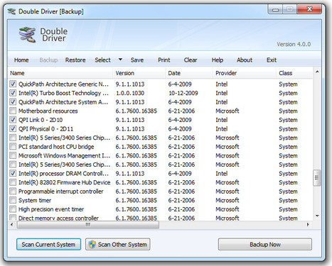 Double Driver: Une application pour sauvegarder les pilotes de son ordinateur | Le Top des Applications Web et Logiciels Gratuits | Scoop.it