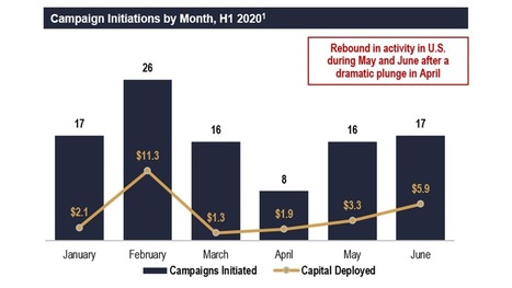 Lazard's Quarterly Review of Shareholder Activism &ndash; July Report - H1 2020 | Pour une gouvernance cr&eacute;atrice de valeurs&reg; | Scoop.it