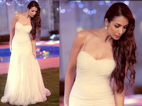 Like A Magic: Maliaka Arora Khan In Ayesha Depala Ivory Trumpet Gown | Celebrity Fashion Trends | Scoop.it