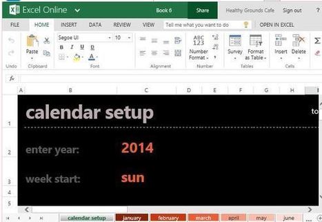 Automatic Monthly Calendar Template For Excel Online | PowerPoint Presentation | PowerPoint presentations and PPT templates | Scoop.it