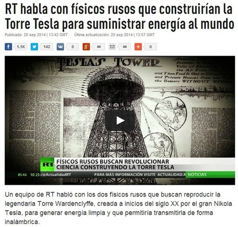 RT habla con físicos rusos que construirían la Torre Tesla para suministrar energía al mundo + VIDEOS | PIENSA en VERDE | Scoop.it