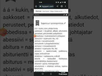 Bazaar-Oppitori: Supersuuri synonyymilista | 1Uutiset - Lukemisen t&auml;hden | Scoop.it