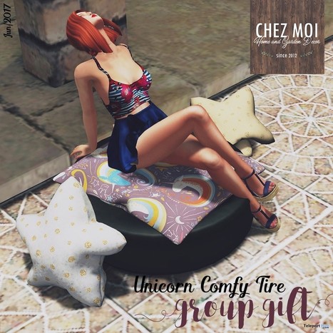 Unicorn Comfy Tire June 2017 Group Gift by Chez Moi Furniture | Teleport Hub - Second Life Freebies | Teleport Hub | Scoop.it