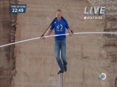 Man Completes High-Wire Walk Near Grand Canyon On Live TV | Strange days indeed... | Scoop.it