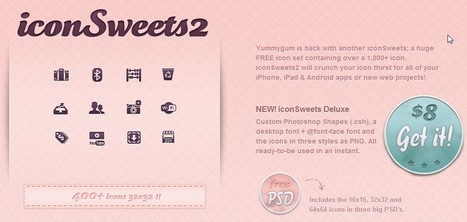 iconSweets 2 » Even more free icons by Yummygum | Best Freeware Software | Scoop.it