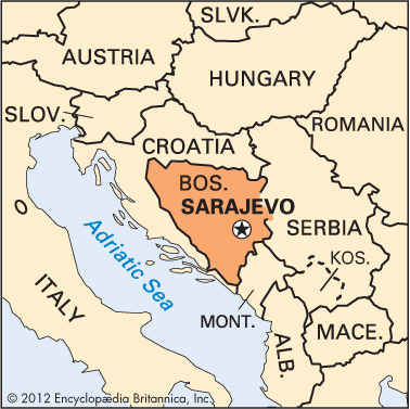 Image result for sarajevo map