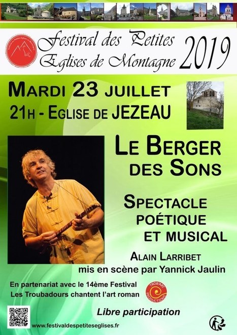 Le Berger des sons est à Jézeau le 23 juillet | Vallées d'Aure & Louron - Pyrénées | Scoop.it