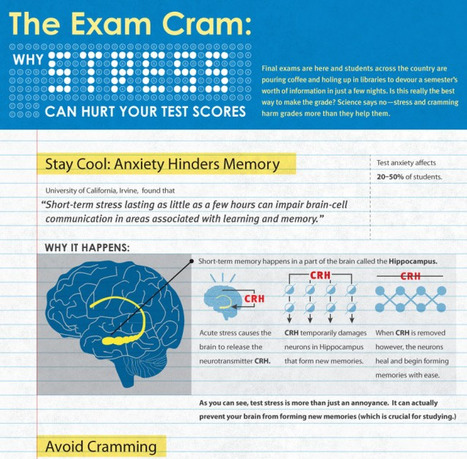 The Exam Cram: Why Stress Can Hurt Your Test Scores - Infographic | Eclectic Technology | Scoop.it