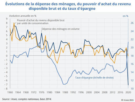 En 2020, la consommation des ménages chute, tandis que le pouvoir d'achat résiste. Insee Première n° 1864, 17 juin 2021 | Veille Éducative - L'actualité de l'éducation en continu | Scoop.it