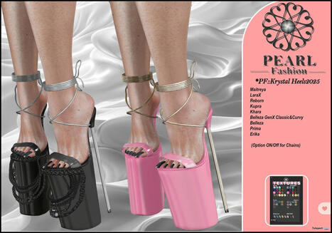 Krystal Heels November 2025 Gift by Pearl Fashion | Teleport Hub - Second Life Freebies | Second Life Freebies | Scoop.it