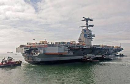 L’USS Gerald R. Ford a quitté sa forme de construction | Mer et Marine | Newsletter navale | Scoop.it