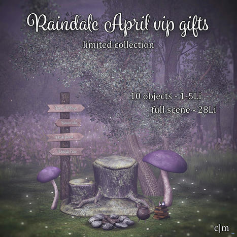 Fairy Village Decor Set April 2022 Group Gift by Raindale | Teleport Hub - Second Life Freebies | Second Life Freebies | Scoop.it