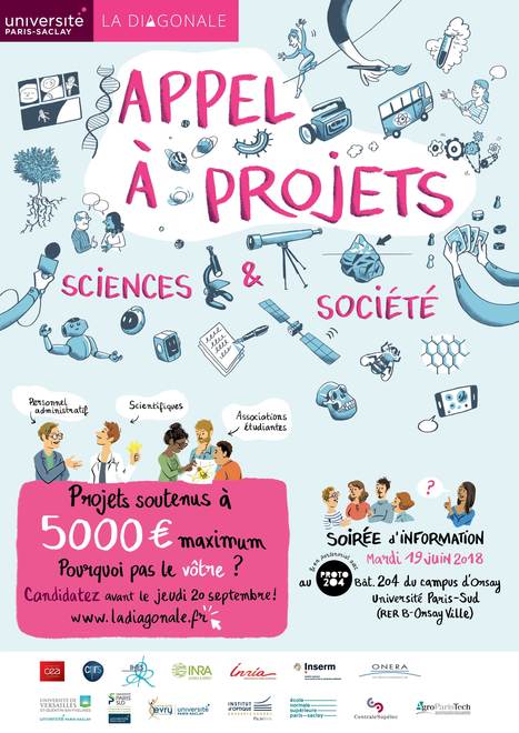 Appel &agrave; projets Coup de pouce 2018 &ndash; la Diagonale Paris-Saclay | Life Sciences Universit&eacute; Paris-Saclay | Scoop.it