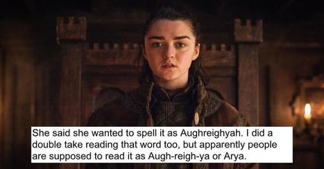 Woman Wants to Give Her Baby a 'Game of Thrones' Name But Make the Spelling Super Complicated | Name News | Scoop.it