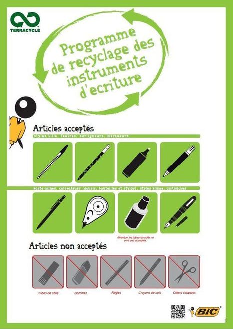 Programme de recyclage des instruments d'écriture | Le fil d'actualités de l'URCA | Scoop.it